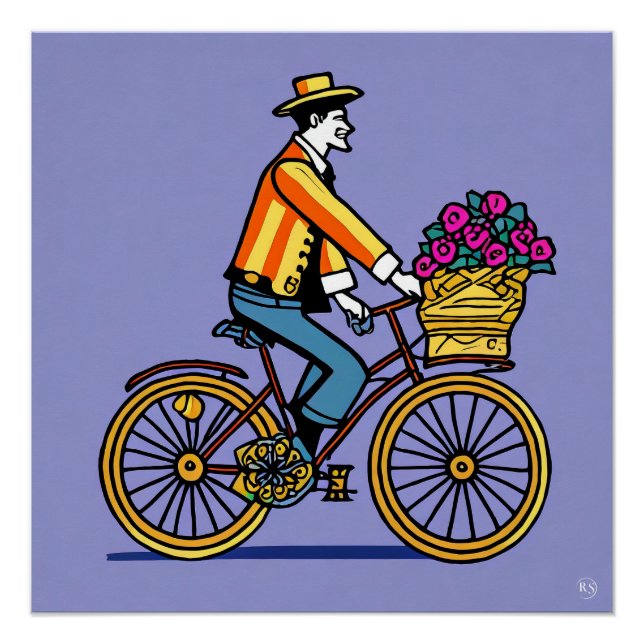 Poster de brillo de bicicleta (Anverso)