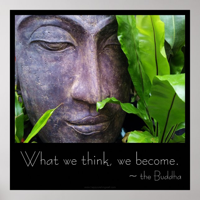 Póster de Buda Zen: Lo que Pensamos nos Convertimo (Frente)