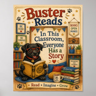 Póster de Buster Lee en el Aula