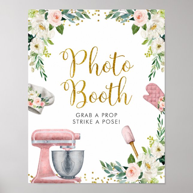 Póster de cabina de fotos de la ducha nupcial de l (Frente)