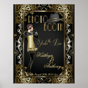 Póster de cabina de fotos estilo Gatsby clásico vi