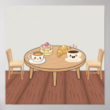 Póster de Café de Desayuno Acogedor | Café, Panque