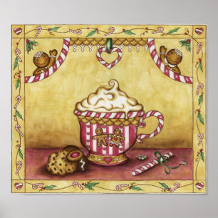 Póster de café de jengibre