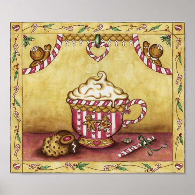 Póster de café de jengibre (Frente)