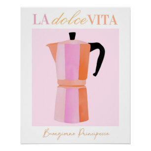 Poster de café Espresso, papel de arte en pared de