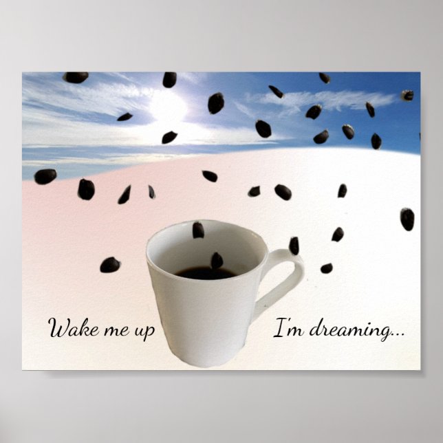 Póster de café Sueña Me Estoy Soñando (Frente)
