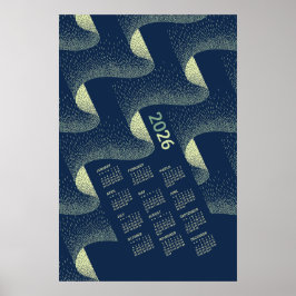 Póster de calendario 2026 Aurora Boreal