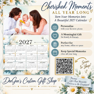 Póster de calendario de pared de fotos familiares 