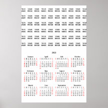 Póster de calendario personalizado 2023 Crea el tu