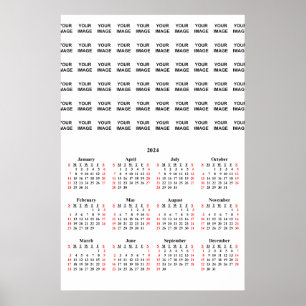 Póster de calendario personalizado 2024 Crea el tu