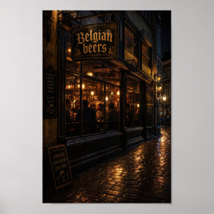 Póster de Calidez de la Cervecería Belga de Median