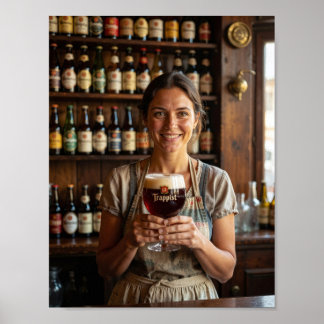 Póster de Calidez y Bienvenida de Taberna Belga