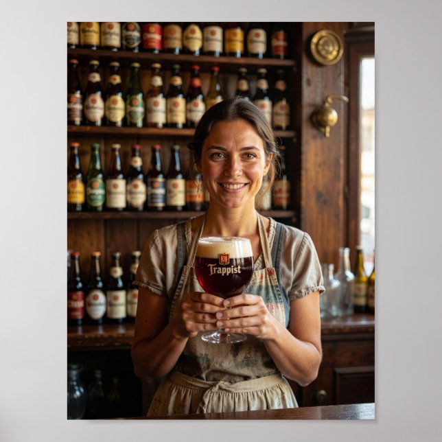 Póster de Calidez y Bienvenida de Taberna Belga (Frente)