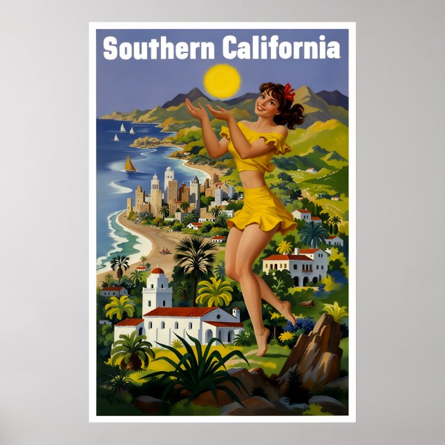 póster de California del Sur (Frente)
