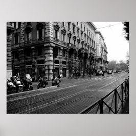 Póster de calles italianas