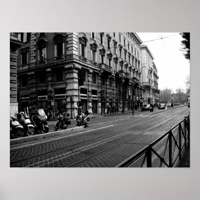 Póster de calles italianas (Frente)