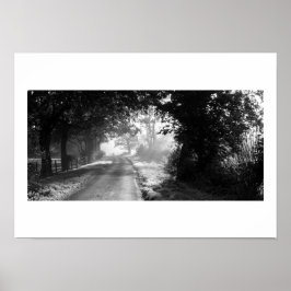Póster de camino rural en Cheshire