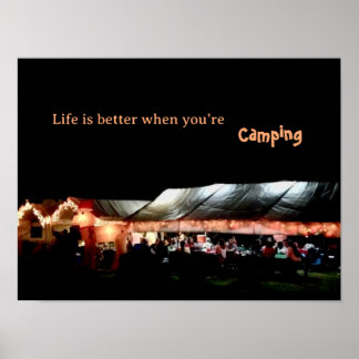 Póster de Camping