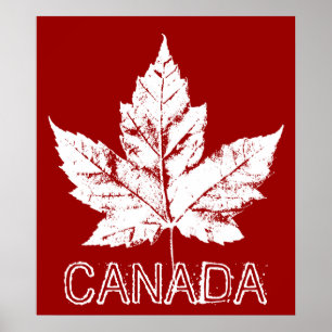 Póster de Canadá Hoja de Arce de Canadá Impresión 