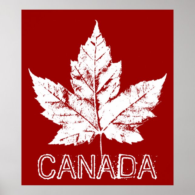 Póster de Canadá Hoja de Arce de Canadá Impresión  (Frente)