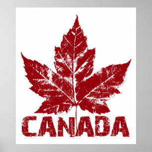 Póster de Canadá Hoja de Arce de Canadá Impresión 