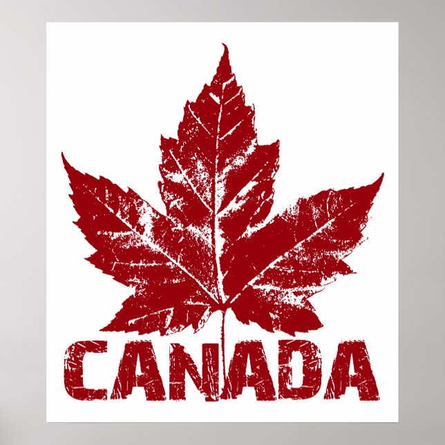 Póster de Canadá Hoja de Arce de Canadá Impresión  (Frente)