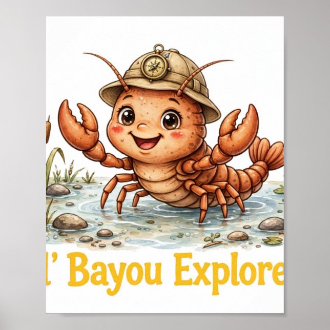 Póster de cangrejos de Lil' Bayou Explorers (Frente)