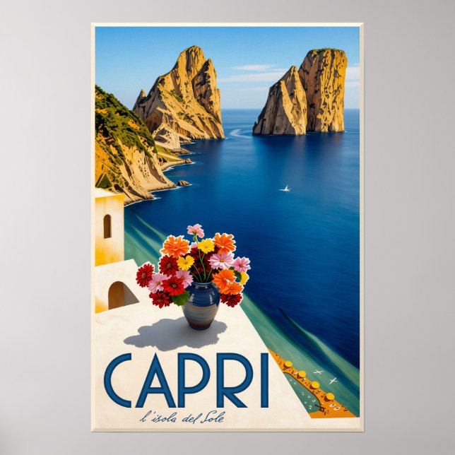 Póster de Capri, Italia (Frente)