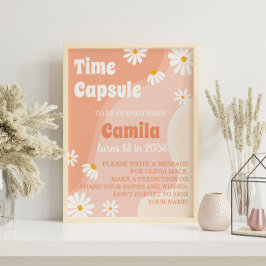 Póster de Cápsula del Tiempo del Cumpleaños de Dai