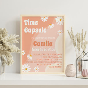Póster de Cápsula del Tiempo del Cumpleaños de Dai