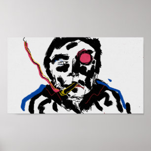 Póster de cara humana