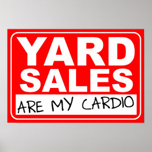 Póster de Cardio en Venta de Patio