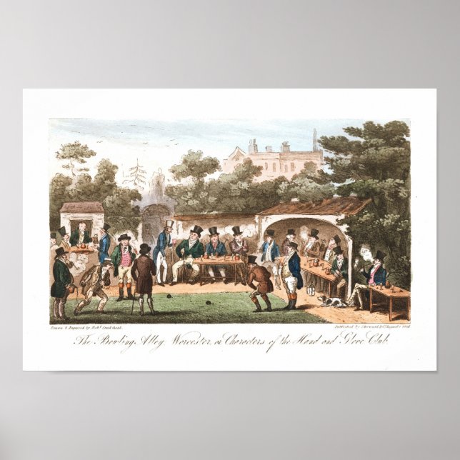 Poster de caricaturas tempranas de impresión de bo (Frente)