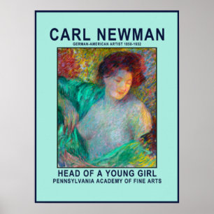 Póster de Carl Newman Young Girl