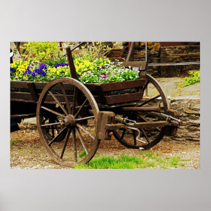 Póster de Carro de Flores