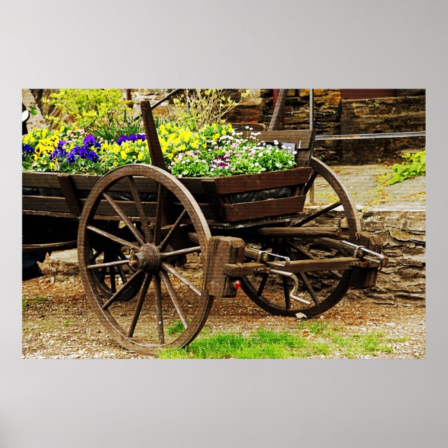 Póster de Carro de Flores (Frente)