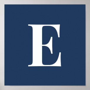 Póster de carta con monograma de la Marina   Inici