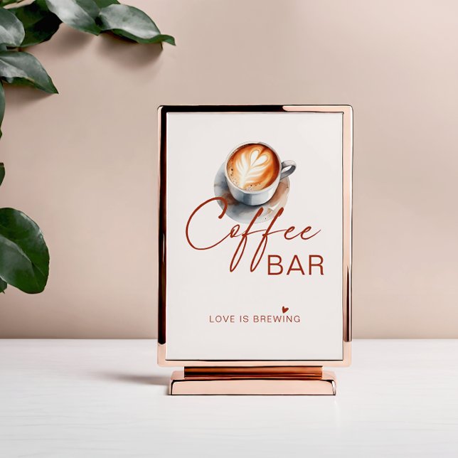 Póster de cartel de café Love Is Brewing (Subido por el creador)