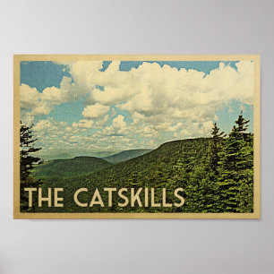 Poster de Catskills - impresión del viaje del