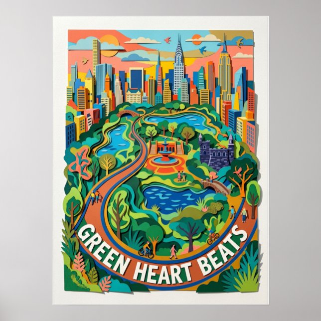 Póster de Central Park Manhattan (Frente)