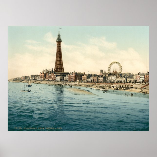 Póster De Central Pier, Blackpool, Inglaterra (Frente)