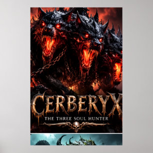 Póster de Cerberyx Cazador de Tres Almas