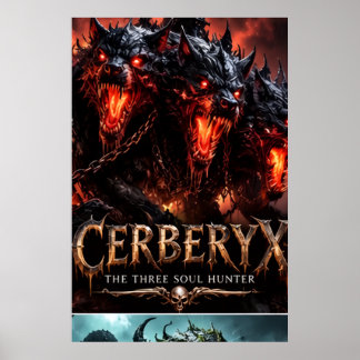 Póster de Cerberyx Cazador de Tres Almas