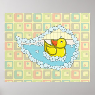 Póster de Chaucer el pato de goma
