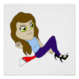 poster de chibi foxy chica