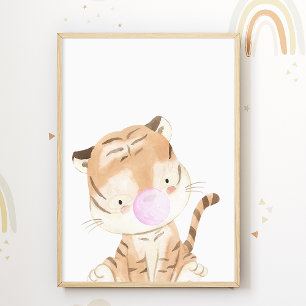 Póster de chicle de tigre Caramelo Impresión de ha