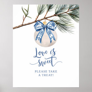 Póster de Chinoiserie de Invierno con Lazo El Amor