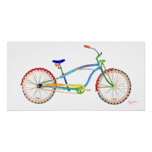 Poster de ciclismo de crucero