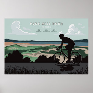 Póster de Ciclismo en Page Mill Road
