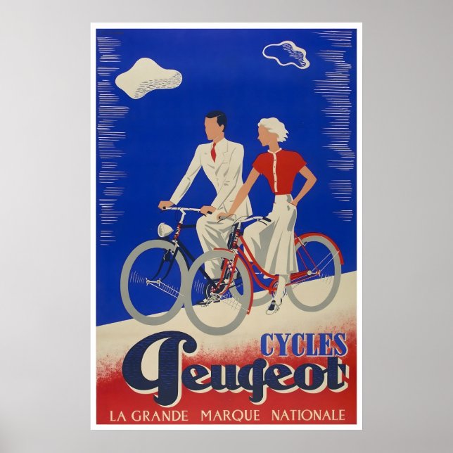 Póster de ciclismo Impresión de bicicleta Arte de  (Frente)